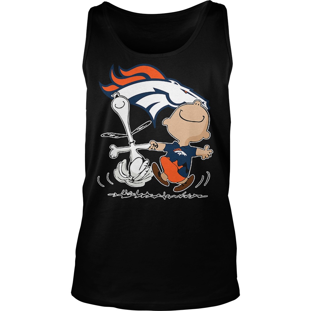 Charlie Brown And Snoopy: Denver Broncos T-Shirt 5 Charlie Brown And Snoopy: Denver Broncos T-Shirt Unisex Tank Top