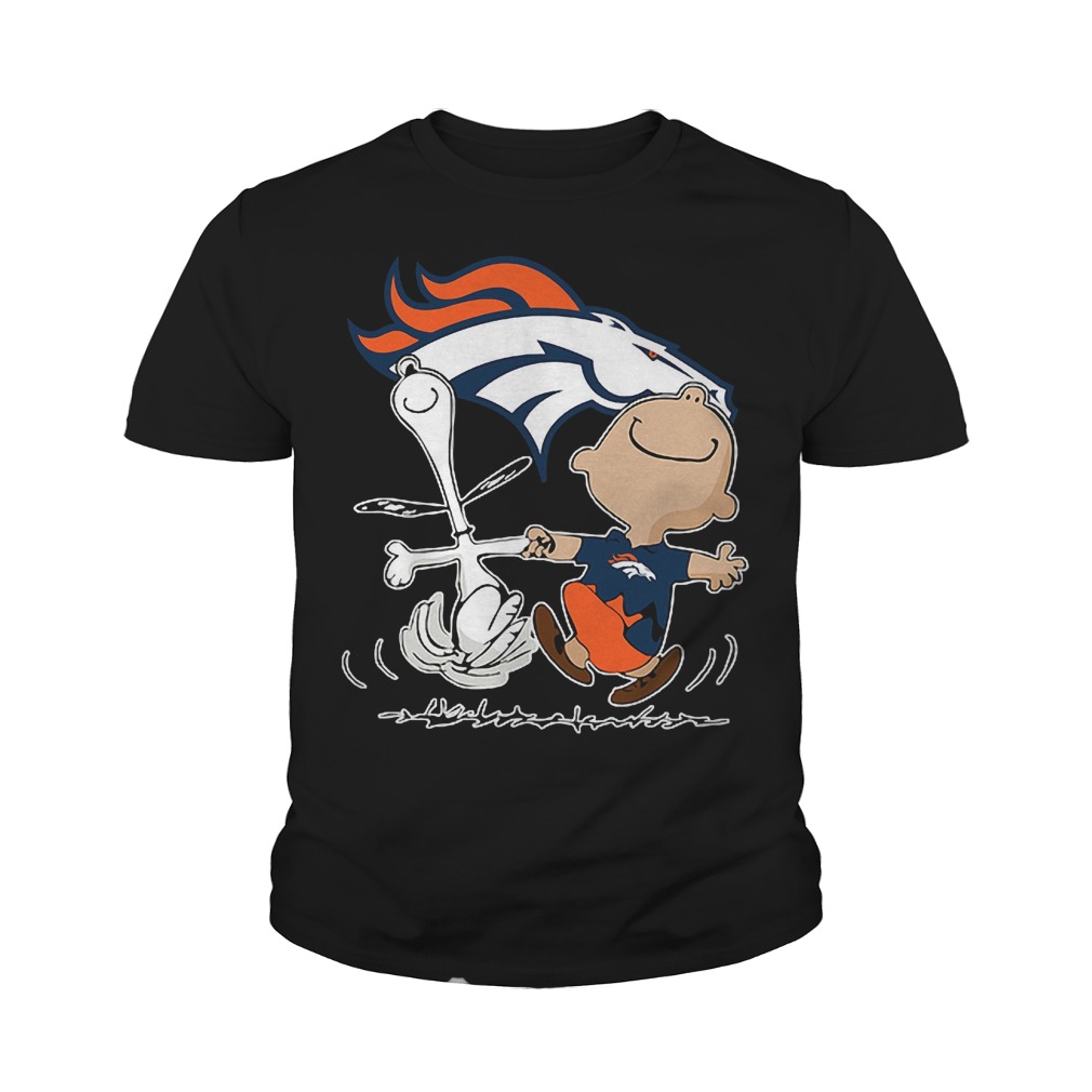 Charlie Brown And Snoopy: Denver Broncos T-Shirt 9 Charlie Brown And Snoopy: Denver Broncos T-Shirt Youth Tee