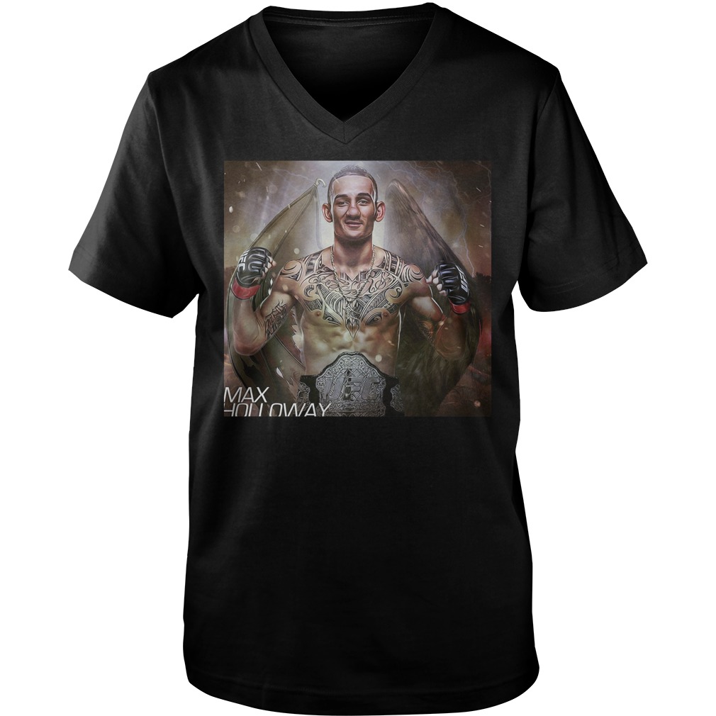Max Holloway Ufc Fighter The Best Is Blessed T-Shirt 6 Max Holloway Ufc Fighter The Best Is Blessed T-Shirt Guys V-Neck