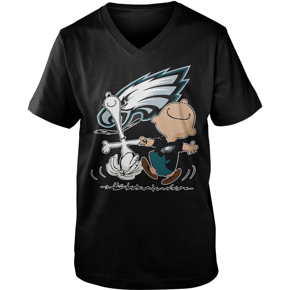 Snoopy And Charlie Brown Philadelphia Eagles TShirt Limited Edition