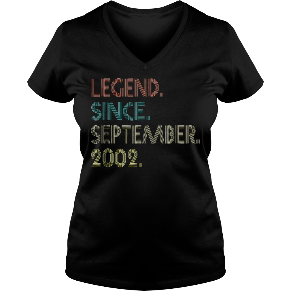 Legend since september 2002 shirt 4 Legend since september 2002 shirt Ladies V-Neck