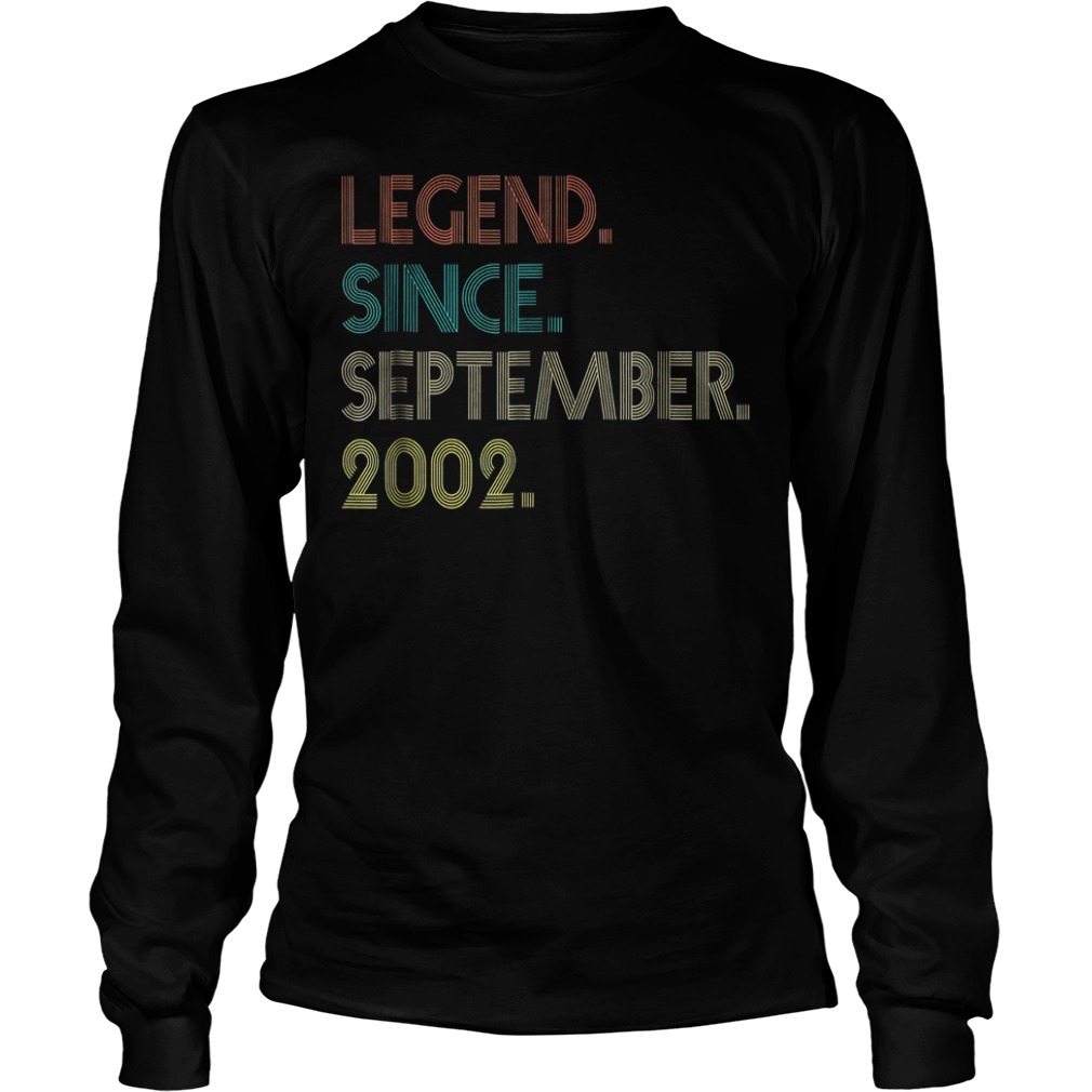 Legend since september 2002 shirt 5 Legend since september 2002 shirt Longsleeve Tee Unisex