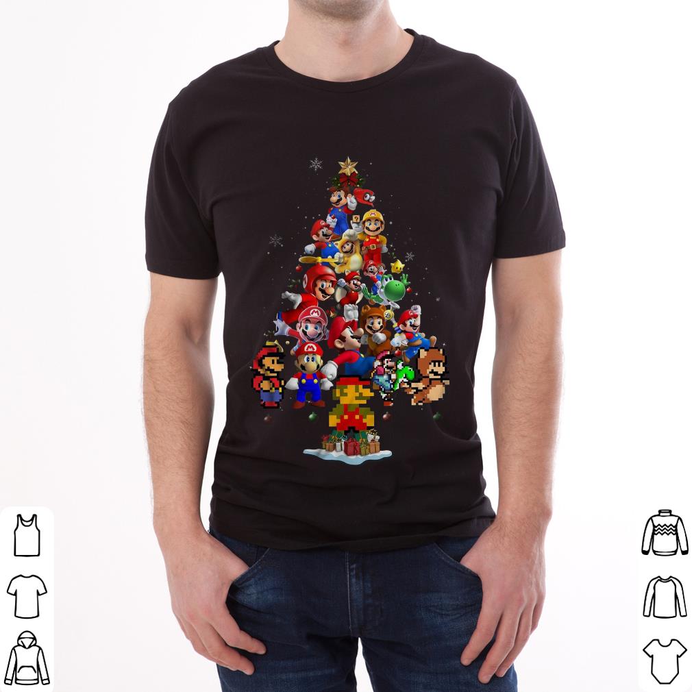 super mario christmas t shirt