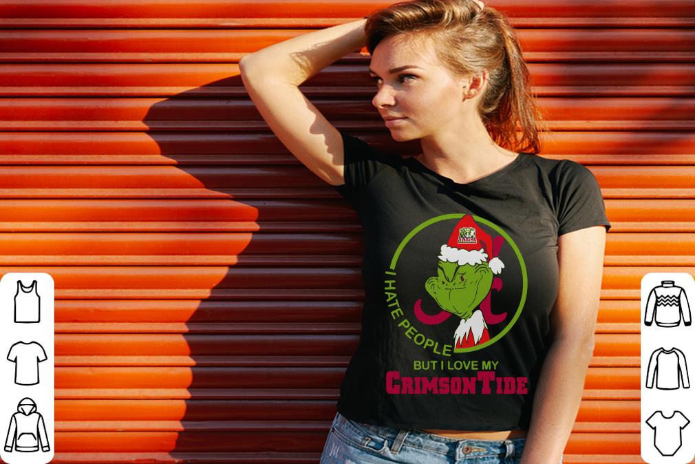 Premium Grinch Alabama I hate people but i love my Crimson Tide shirt 3 Premium Grinch Alabama I hate people but i love my Crimson Tide shirt 3