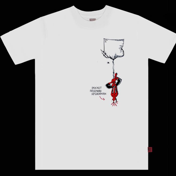 Spider Man Hang On By The Pocket - Poket Friendly Spiderman shirt 2 Spider Man Hang On By The Pocket - Poket Friendly Spiderman shirt 2
