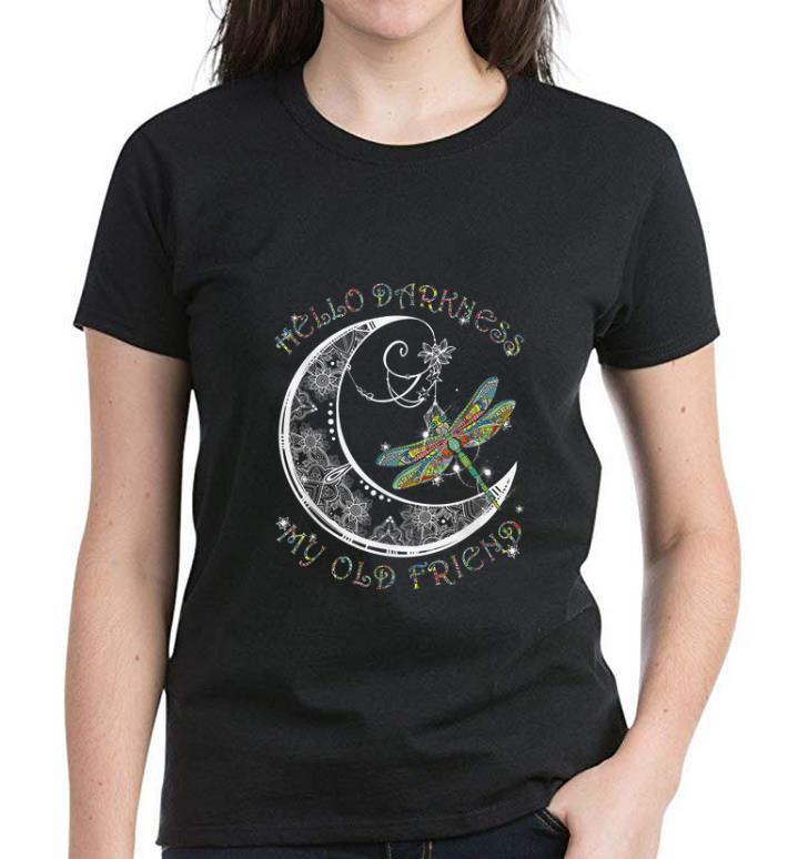 Nice Hello Darkness My Old Friend Dragonfly and Moon shirt 3 Nice Hello Darkness My Old Friend Dragonfly and Moon shirt 3