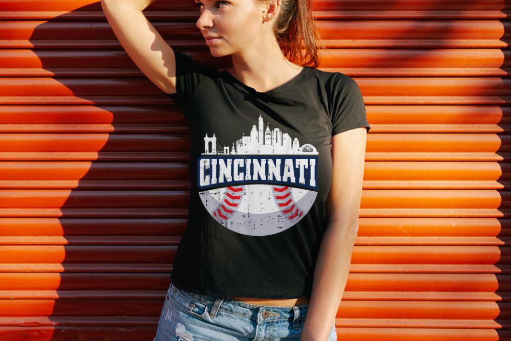 Cincinnati Vintage Baseball Tees Or Sweatshirts - Define Boutique