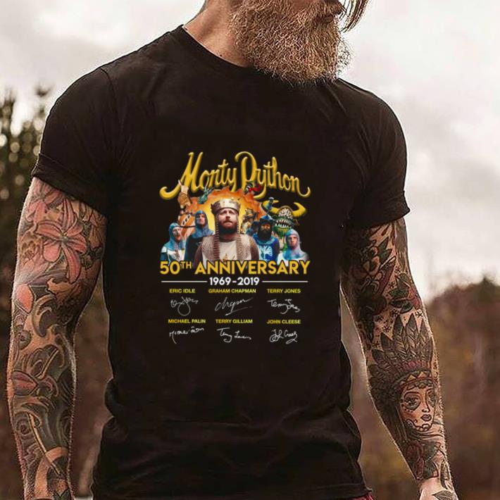Original Monty Python 50th anniversary 1969-2019 signatures shirt 2 Original Monty Python 50th anniversary 1969-2019 signatures shirt 2