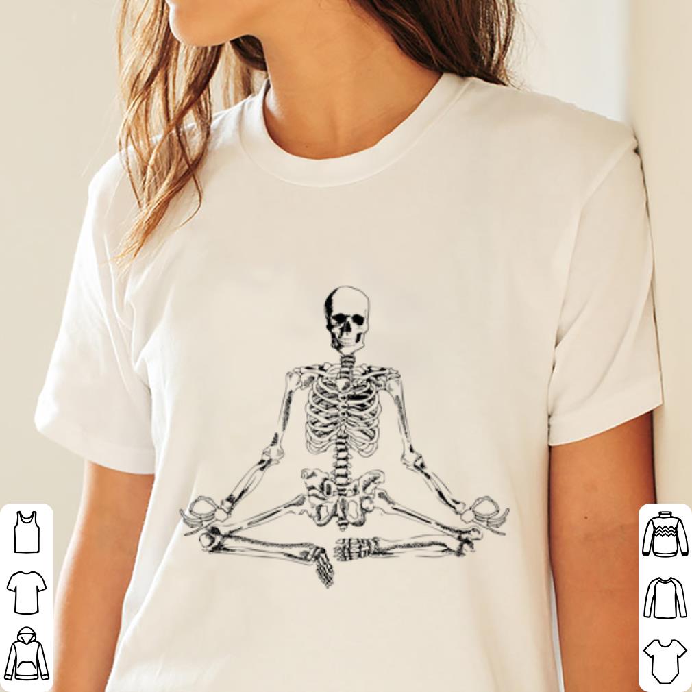Top Halloween Meditating Skeleton Yoga shirt 3 Top Halloween Meditating Skeleton Yoga shirt 3