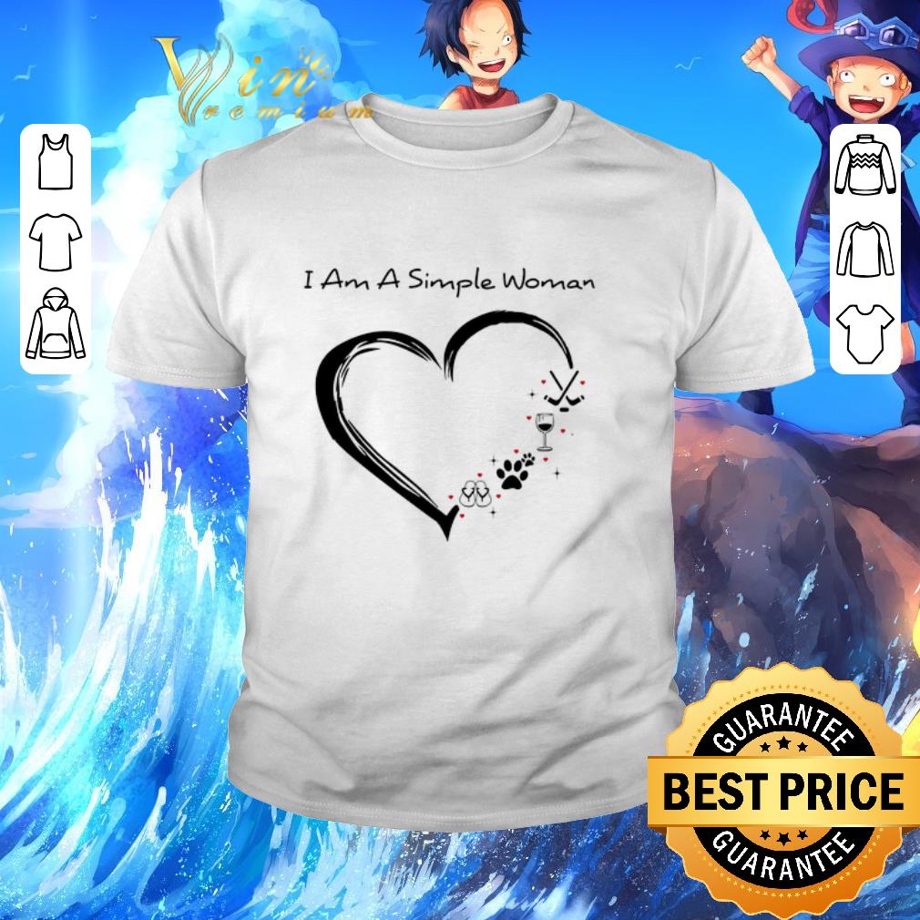 Hot I am a simple woman i love flip flop paw dog wine glass hockey shirt 2 Hot I am a simple woman i love flip flop paw dog wine glass hockey shirt 2