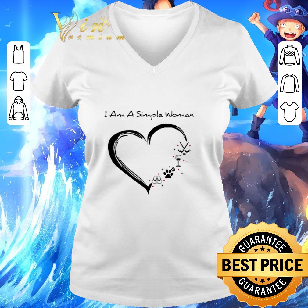 Hot I am a simple woman i love flip flop paw dog wine glass hockey shirt 3 Hot I am a simple woman i love flip flop paw dog wine glass hockey shirt 3