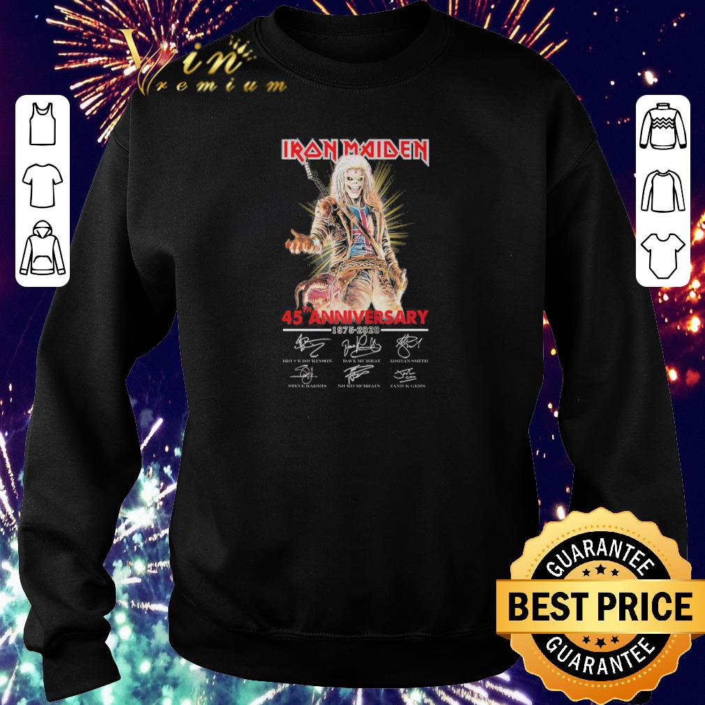 Nice Iron Maiden 45th anniversary 1975-2020 signatures shirt 3 Nice Iron Maiden 45th anniversary 1975-2020 signatures shirt 3