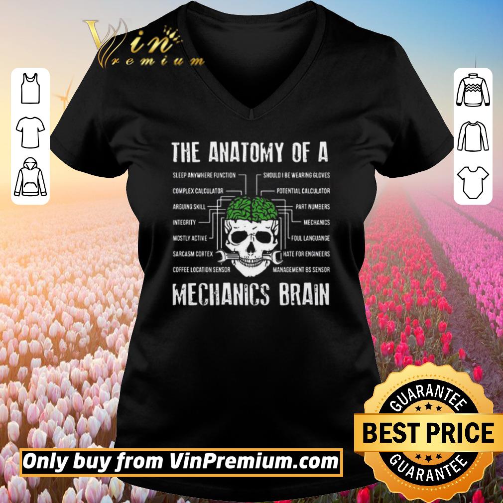 Original The anatomy of a mechanics brain Skull shirt 2 Original The anatomy of a mechanics brain Skull shirt 2