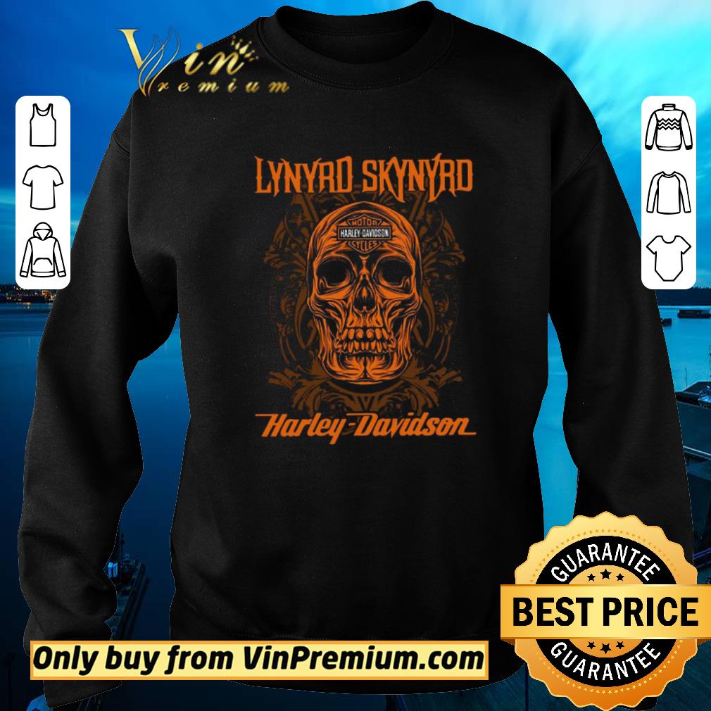 Nice Lynyrd Skynyrd band Skull Motor Harley Davidson shirt 3 Nice Lynyrd Skynyrd band Skull Motor Harley Davidson shirt 3