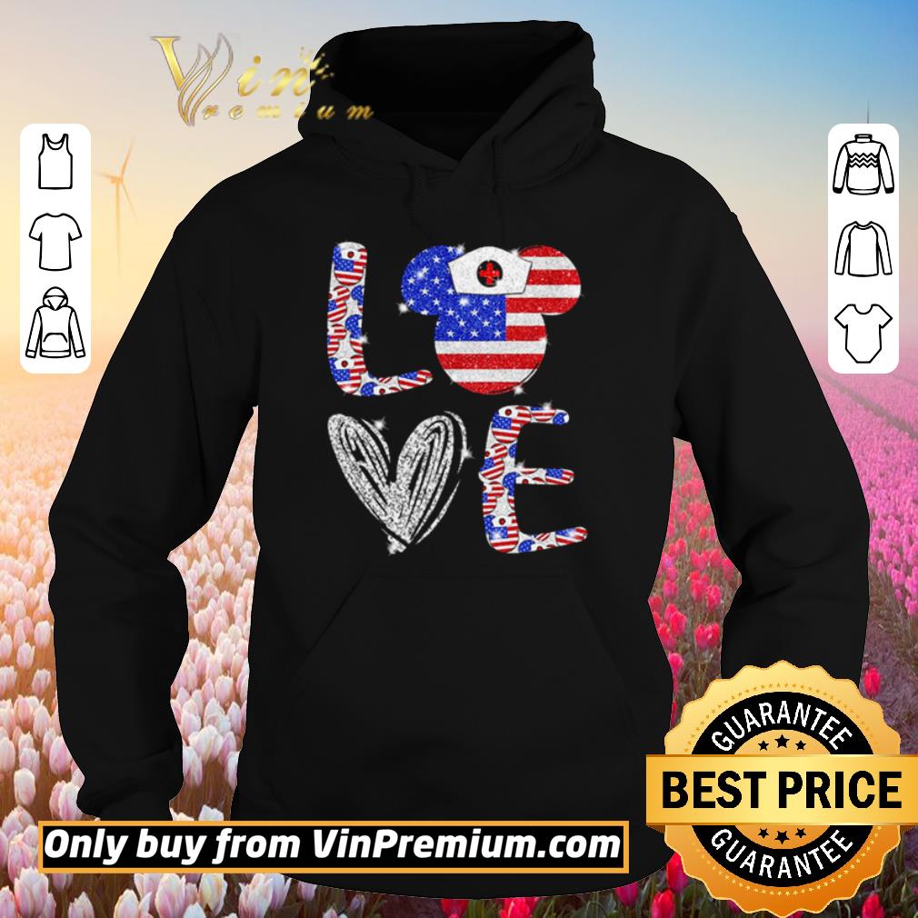 Nice Love independence day Mickey Mouse shirt 2 Nice Love independence day Mickey Mouse shirt
