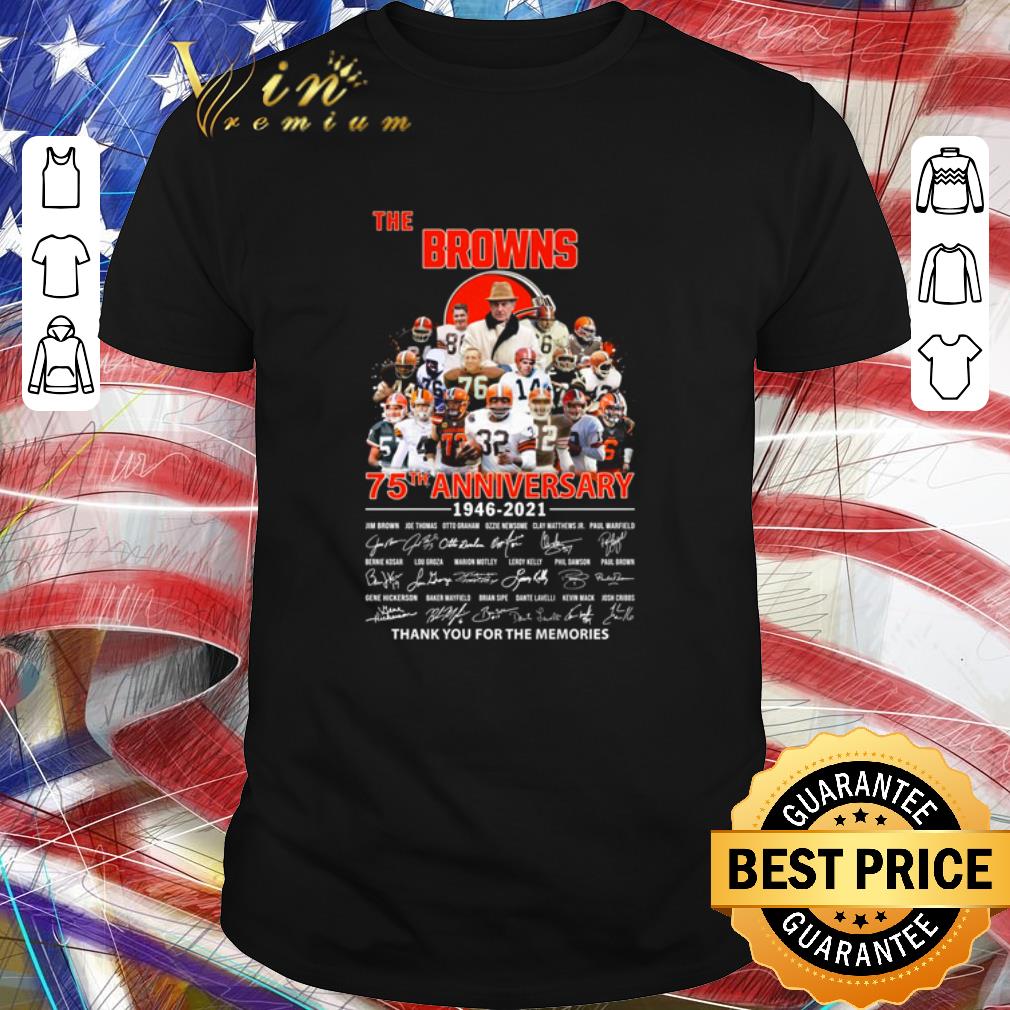 cleveland browns 75th anniversary shirt