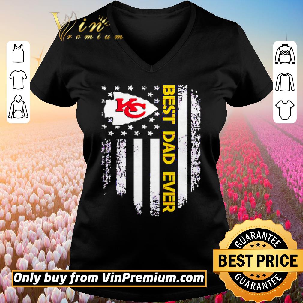 Top Kansas City Chiefs best dad ever America Flag shirt 2 Top Kansas City Chiefs best dad ever America Flag shirt 2