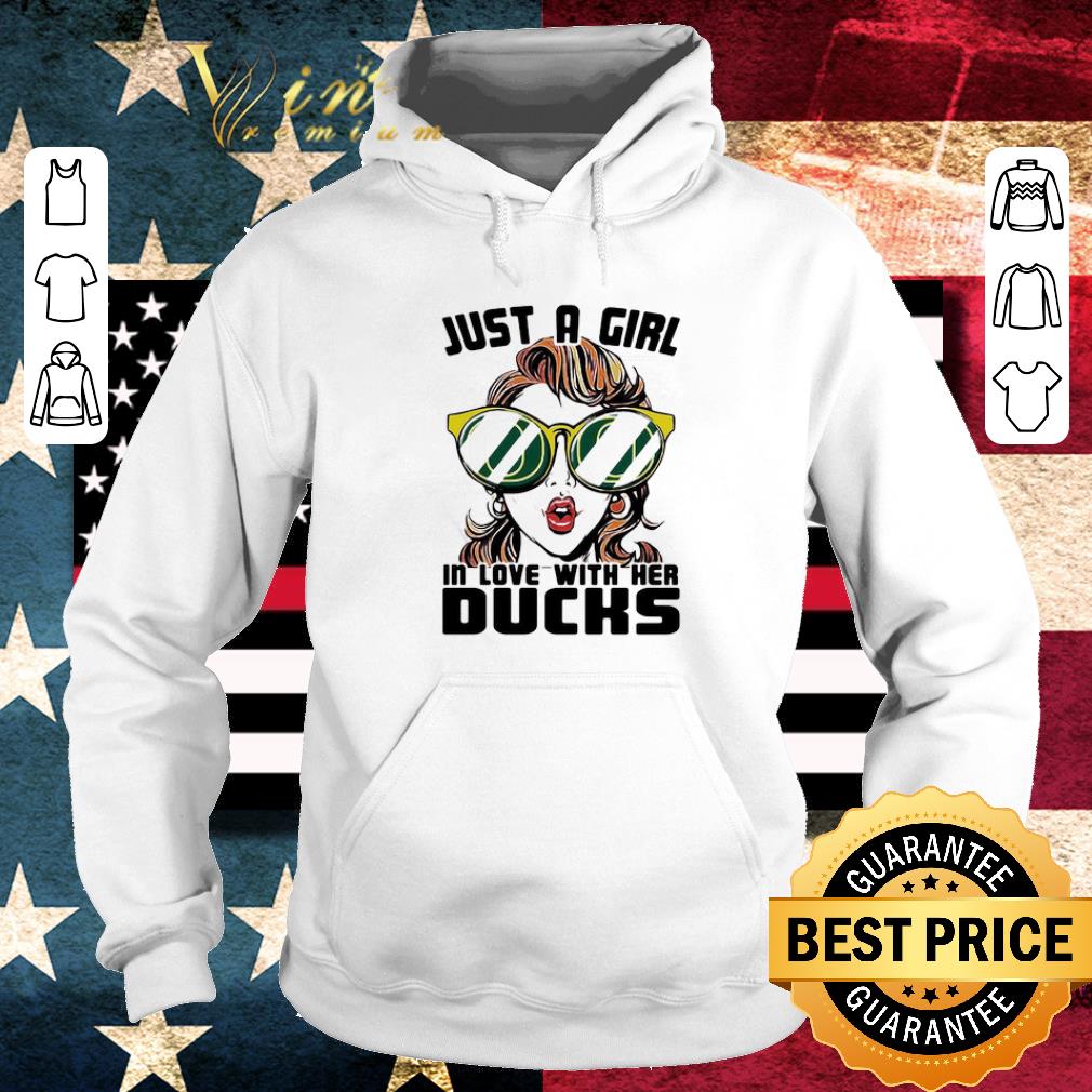 Pretty Just A Girl In Love With Her Oregon Ducks Logo shirt 2 Pretty Just A Girl In Love With Her Oregon Ducks Logo shirt
