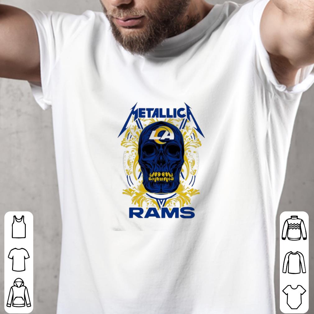 Top Skull Mashup Metallica And Los Angeles Rams shirt 2 Top Skull Mashup Metallica And Los Angeles Rams shirt 2