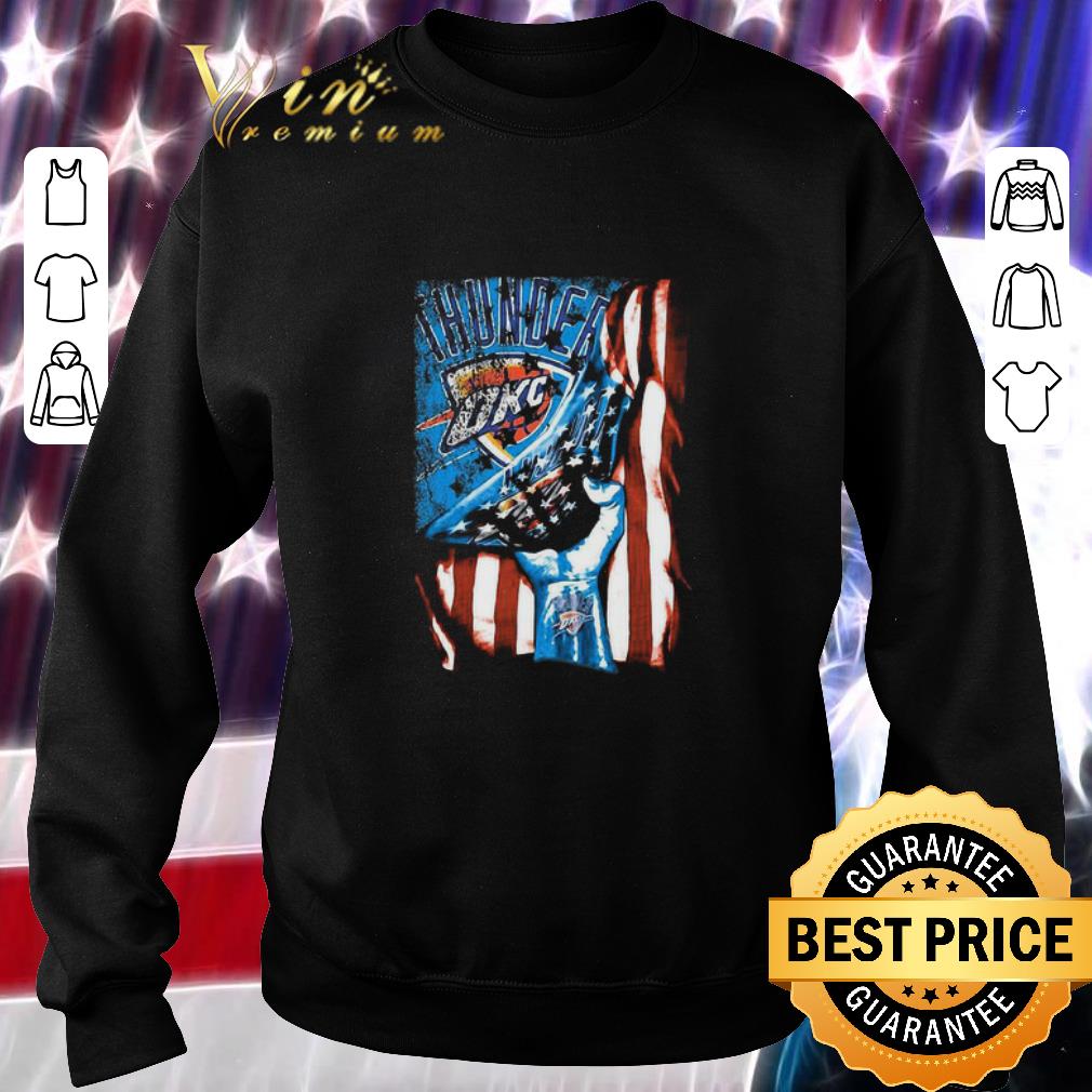 Awesome Oklahoma City Thunder American Flag 4th Of July Independence Day shirt 2 Awesome Oklahoma City Thunder American Flag 4th Of July Independence Day shirt