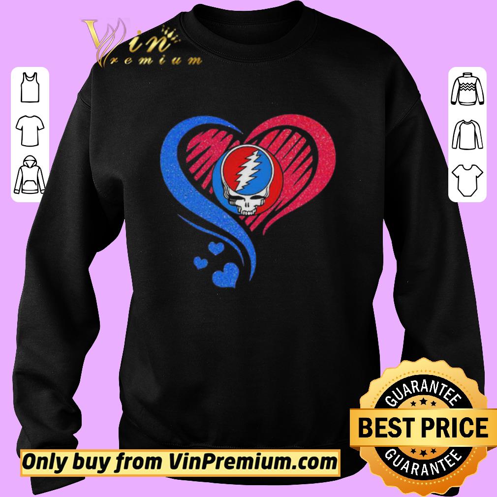 Original Love grateful dead skull heart diamond shirt 2 Original Love grateful dead skull heart diamond shirt