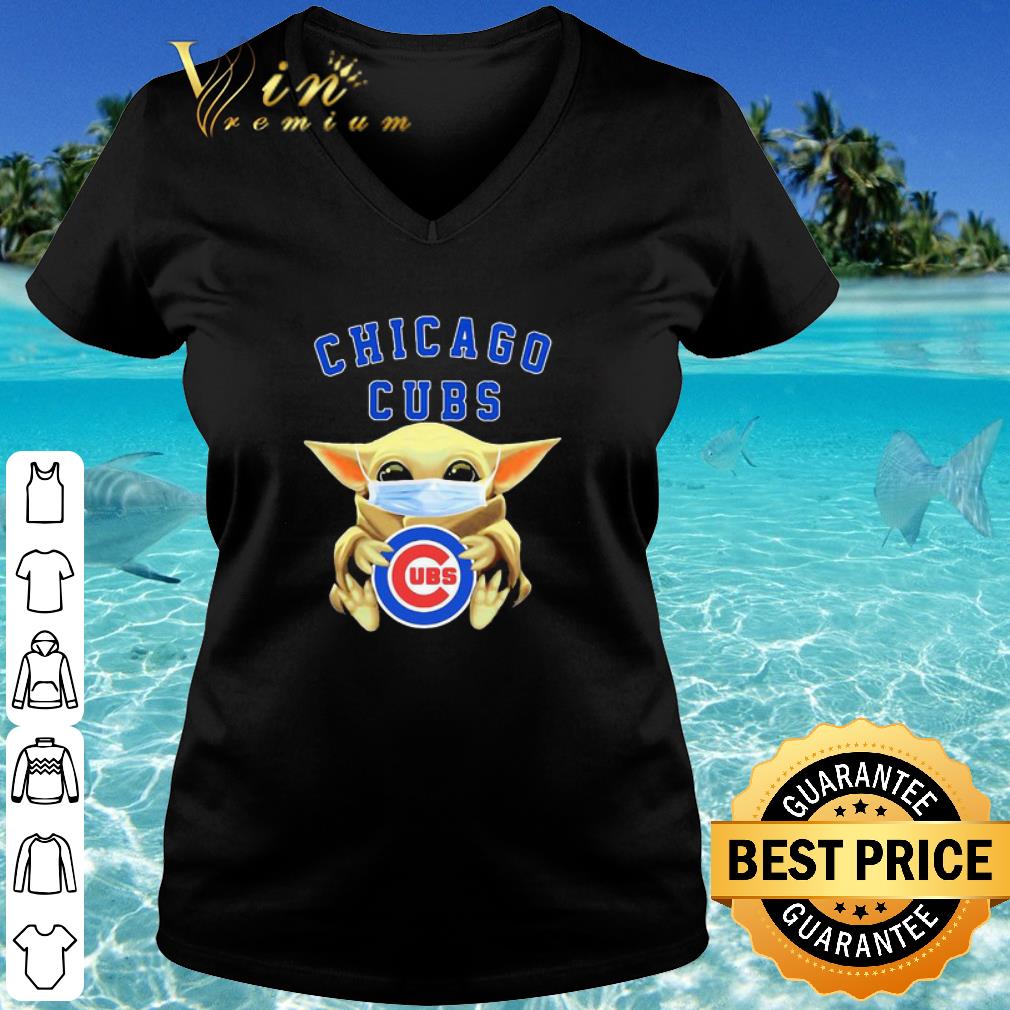 Premium Baby Yoda Mask Chicago Cubs Coronavirus shirt 3 Premium Baby Yoda Mask Chicago Cubs Coronavirus shirt 3