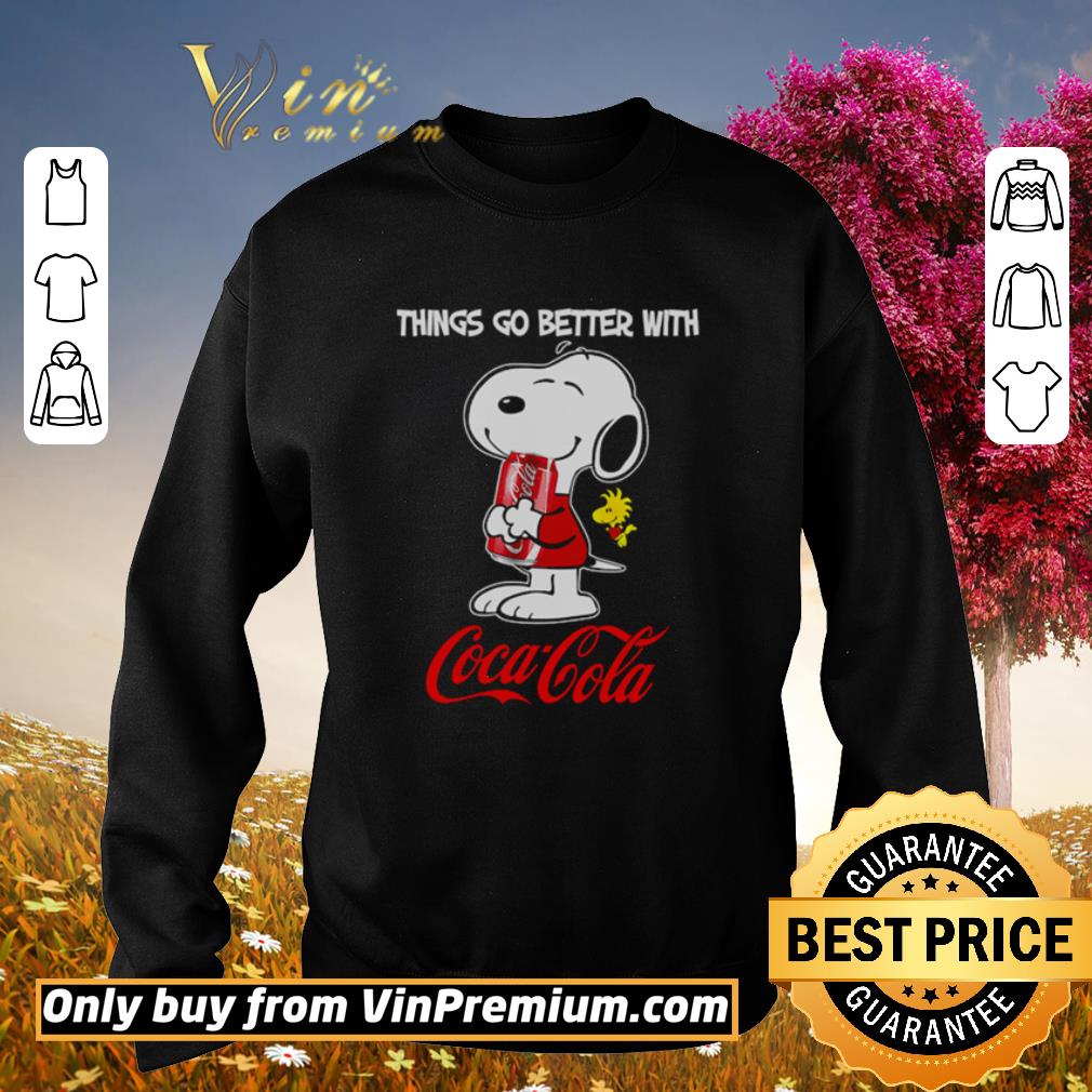Top Snoopy Things go better with coca cola shirt 2 Top Snoopy Things go better with coca cola shirt