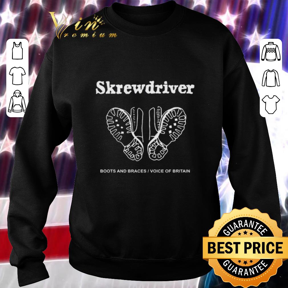 Awesome Skrewdriver Boots And Braces Voice Of Britain Neo-Nazi Album shirt 2 Awesome Skrewdriver Boots And Braces Voice Of Britain Neo-Nazi Album shirt