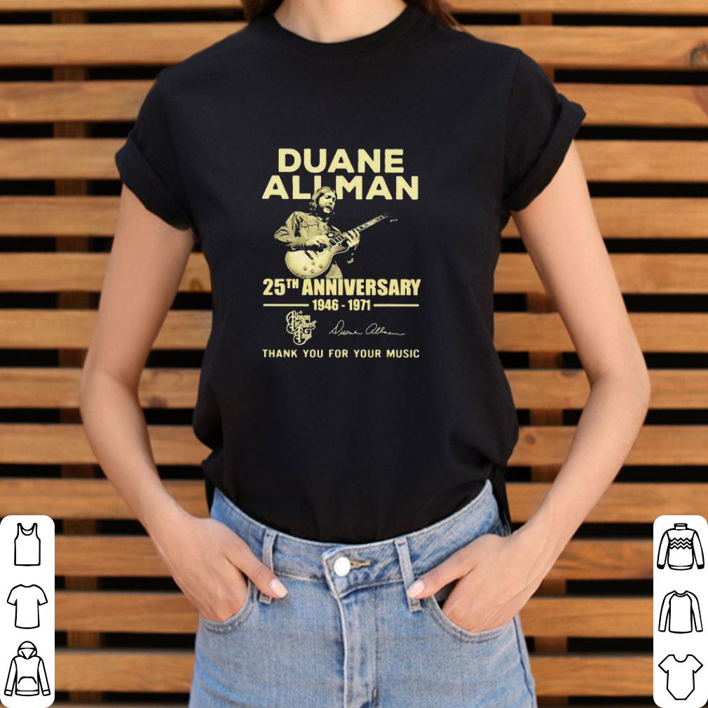 Nice Duane Allman 25th Anniversary 1946 1971 Allman Brothers Band Signatures shirt 3 Nice Duane Allman 25th Anniversary 1946 1971 Allman Brothers Band Signatures shirt 3
