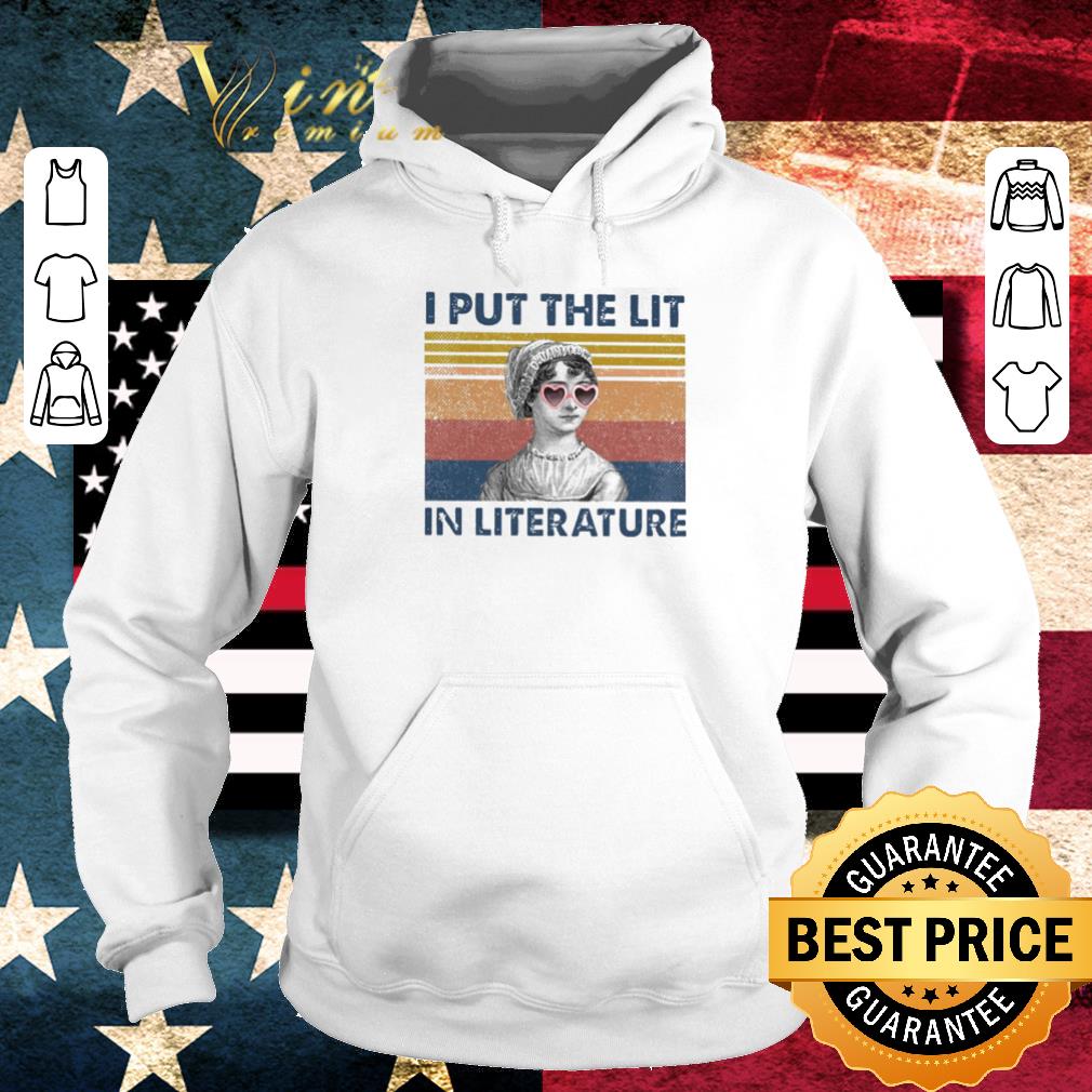 Nice Vintage Jane Austen I Put The Lit In Literature English novelist shirt 2 Nice Vintage Jane Austen I Put The Lit In Literature English novelist shirt