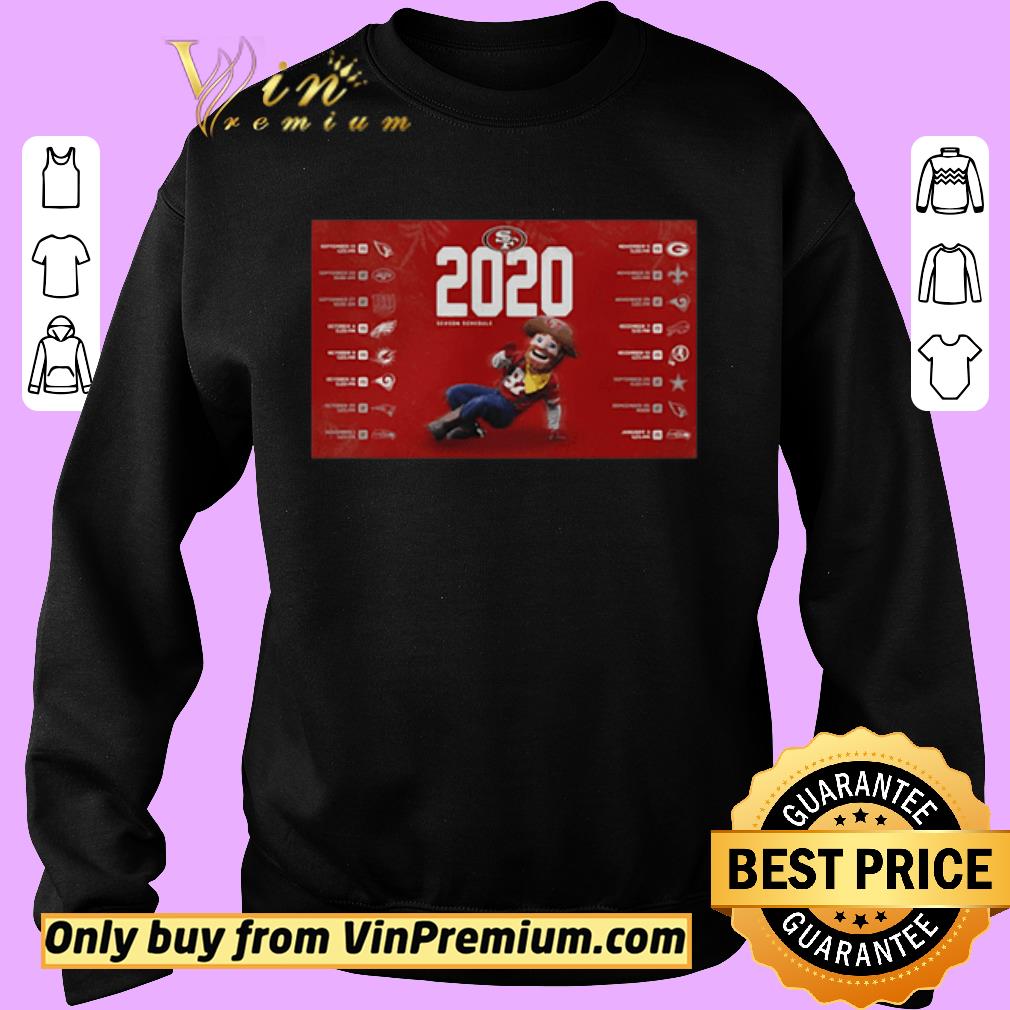 Top San francisco 49ers football 2020 season schedule shirt 2 Top San francisco 49ers football 2020 season schedule shirt
