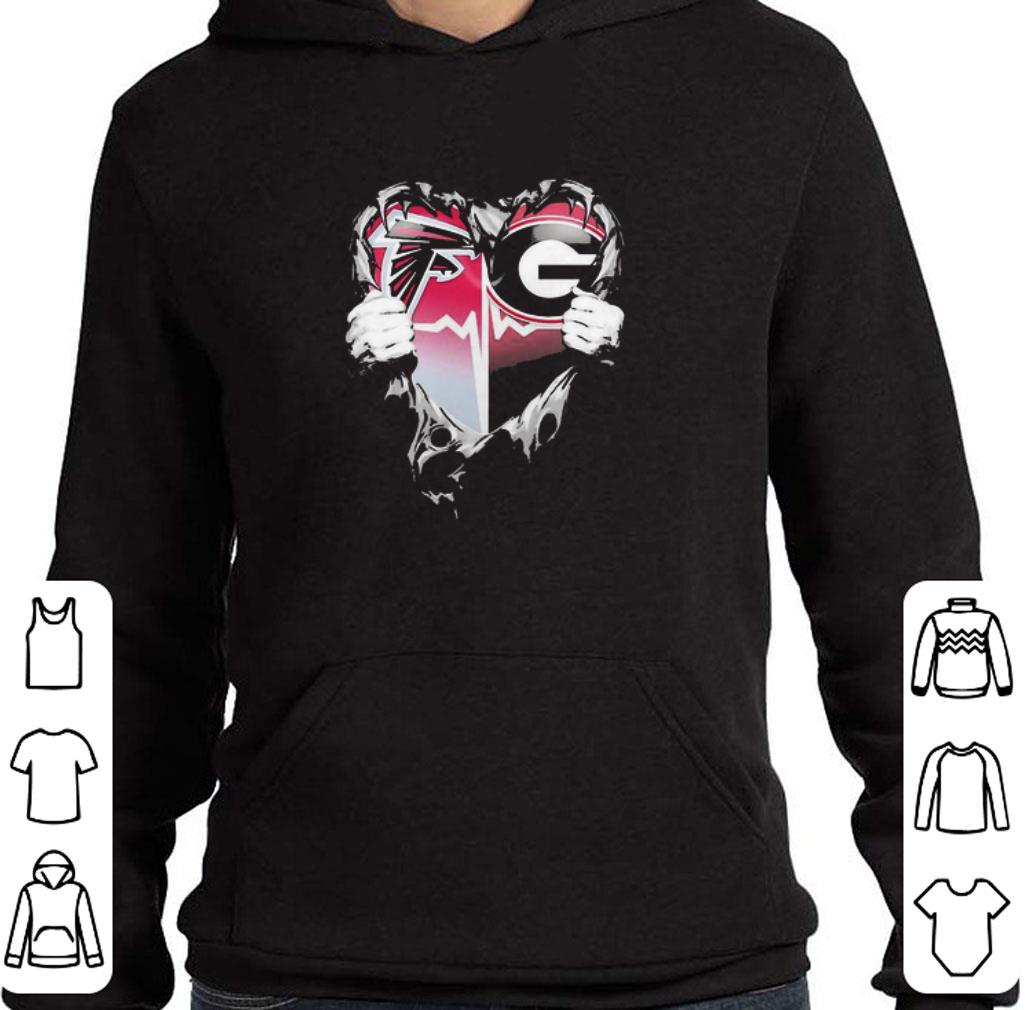 Original Insides Me Atlanta Falcons And Georgia Bulldogs Heartbeat shirt 10 Original Insides Me Atlanta Falcons And Georgia Bulldogs Heartbeat shirt