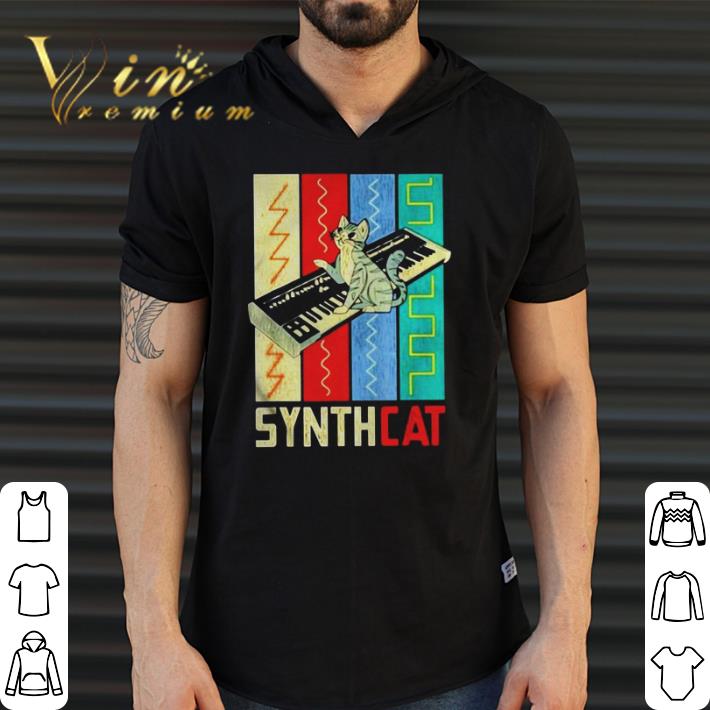 Premium Synthesizer synth cat vintage shirt, hoodie, sweater