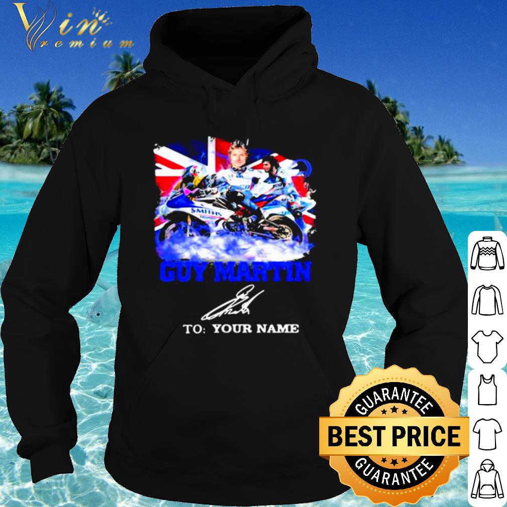Nice Guy Martin Motorcycle Racer Signature Union Flag shirt