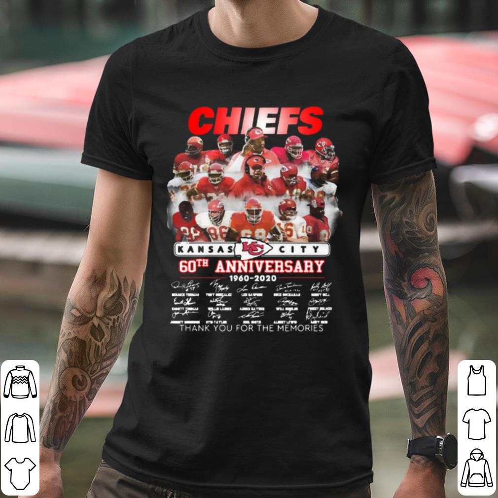 Premium Kansas City Chiefs 61st Anniversary 1960 2021 Thank Memories Signatures shirt 2 Premium Kansas City Chiefs 61st Anniversary 1960 2021 Thank Memories Signatures shirt