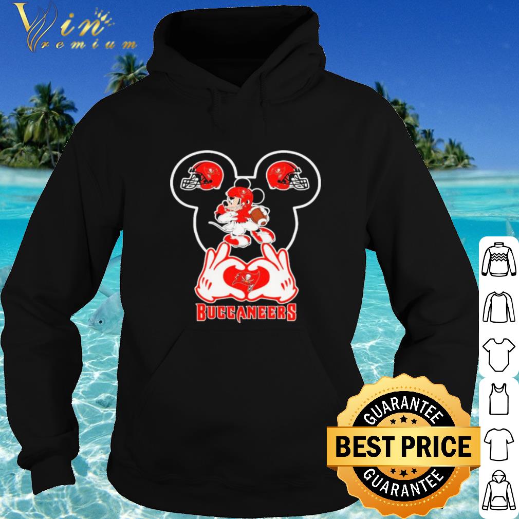 Nice Love Tampa Bay Buccaneers Mickey Mouse shirt