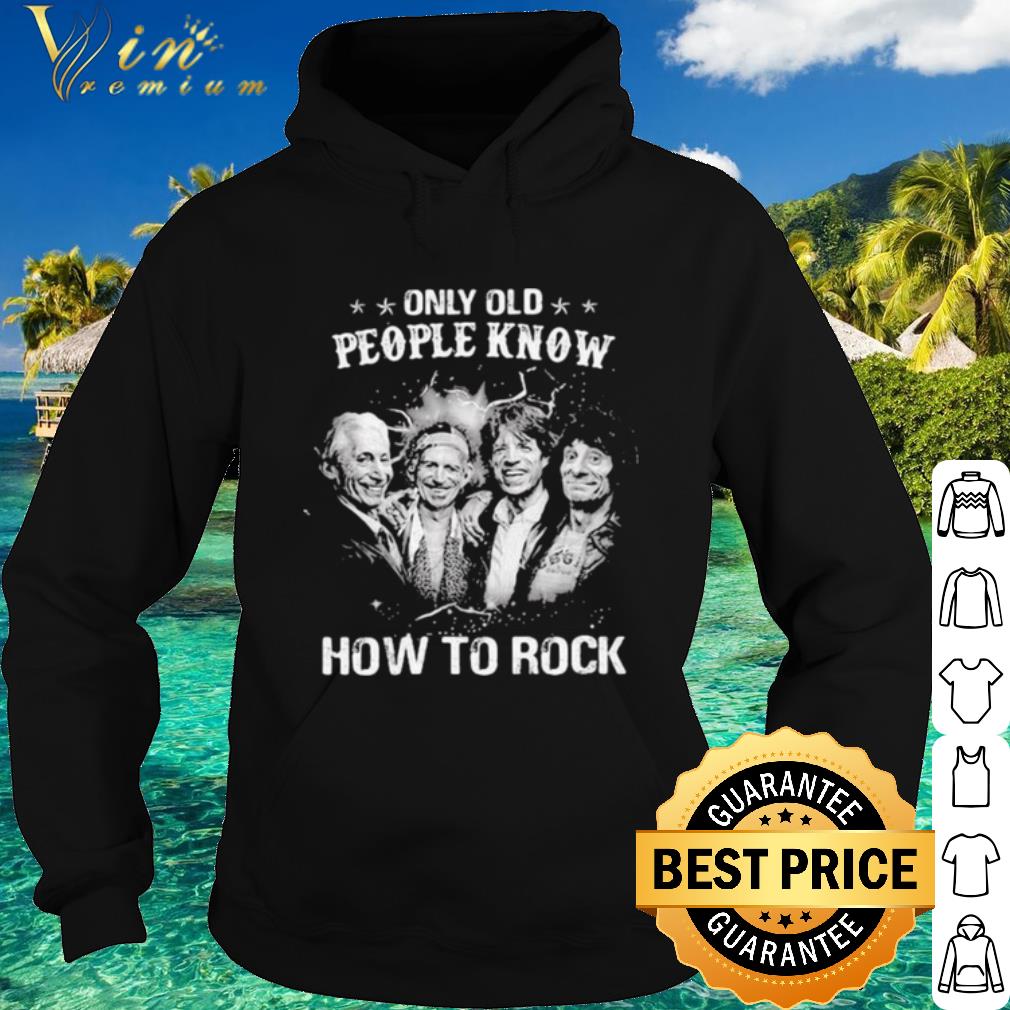 Premium Only Old People Know How To Rock Band Music shirt