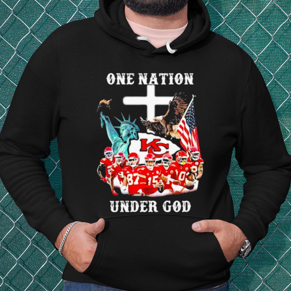 Premium One Nation Under God Chiefs Eagle American Flag shirt 2 Premium One Nation Under God Chiefs Eagle American Flag shirt