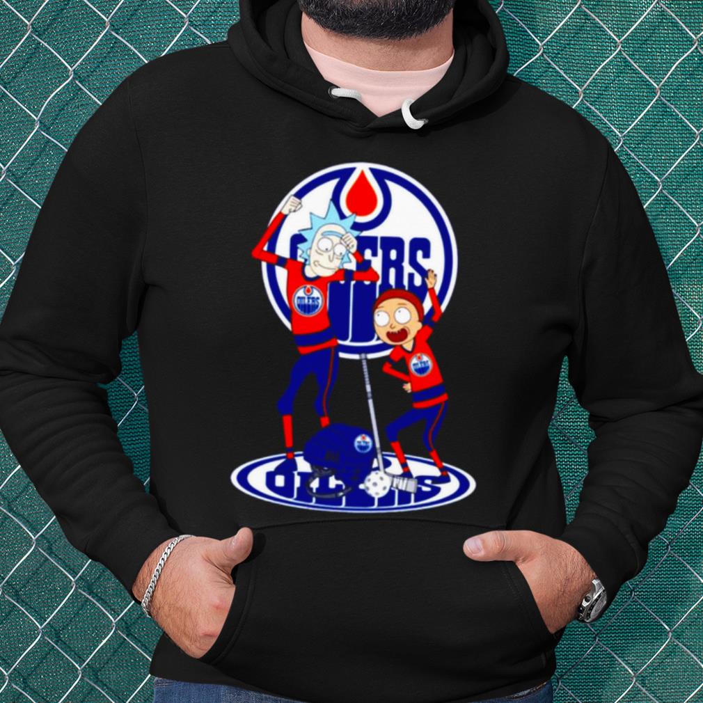 Official NHL Edmonton Oilers Rick and Morty shirt 2 Official NHL Edmonton Oilers Rick and Morty shirt