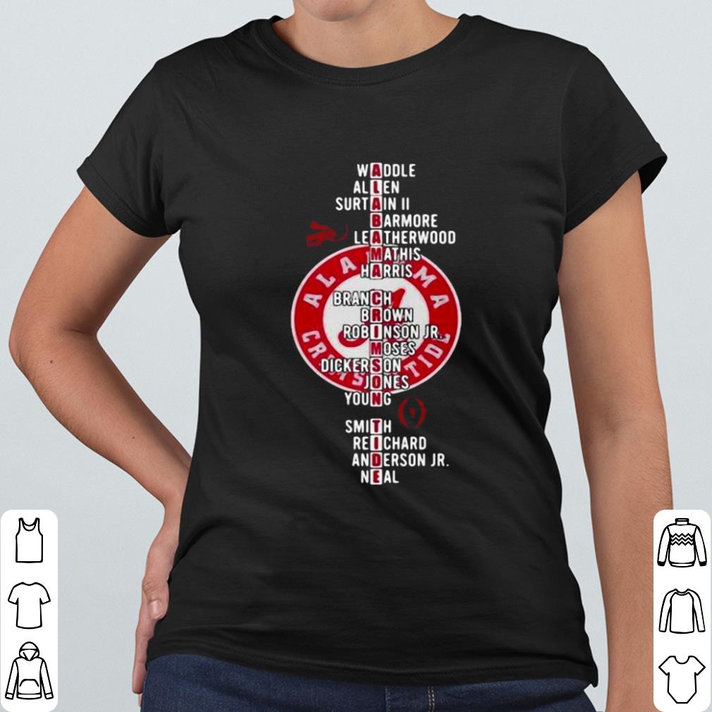 Premium Alabama Crimson Tide Player Team Name shirt