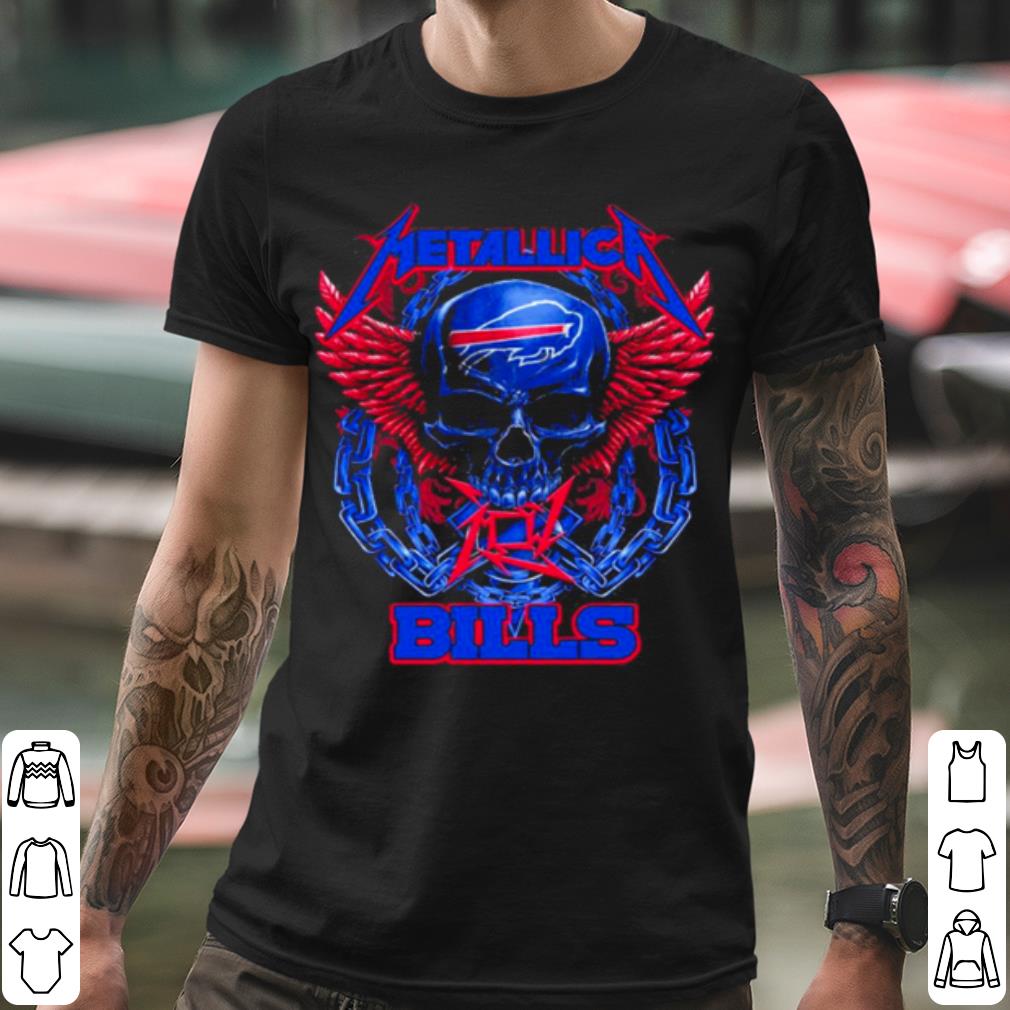 Official Buffalo Bills Skull Metallic shirt 2 Official Buffalo Bills Skull Metallic shirt