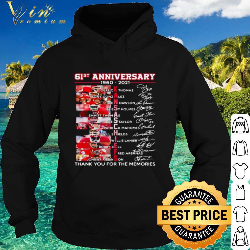 Official 61st Anniversary 1960 2021 Kansas Chiefs Thank You For The Signature shirt