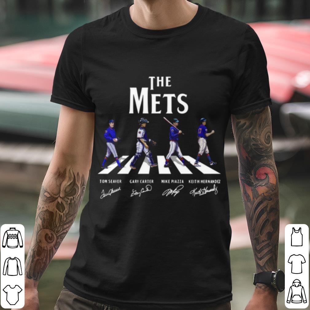 Best The New York Mets Abbey road 2021 signatures shirt