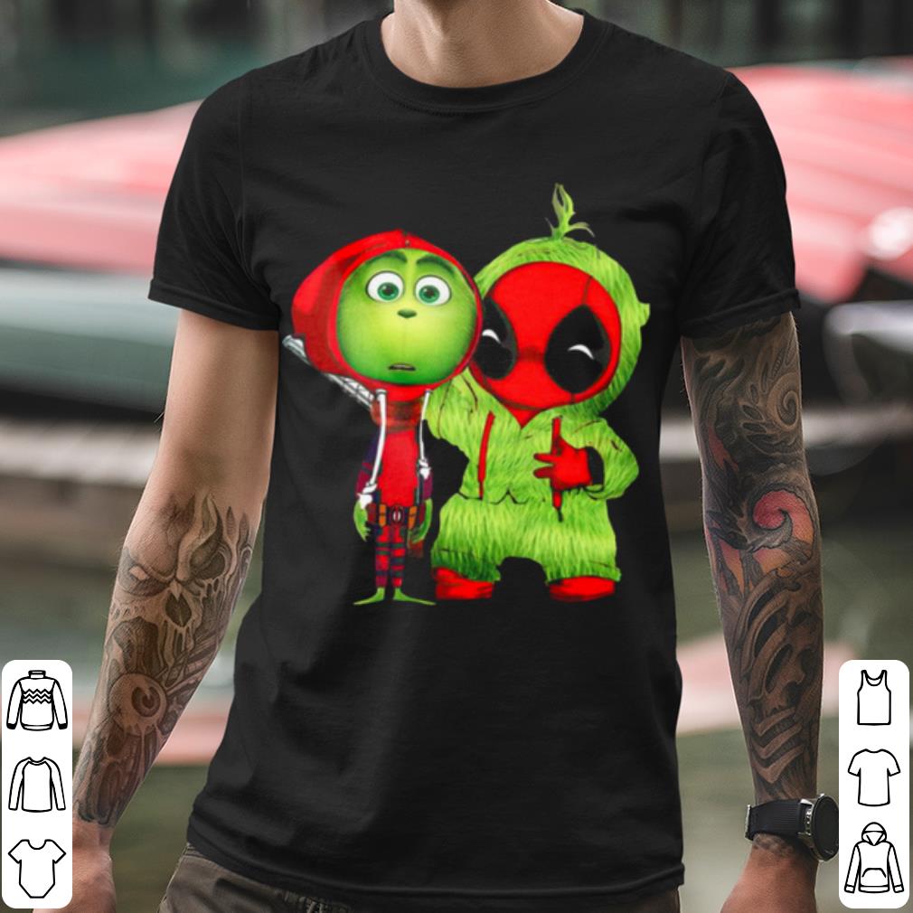Official Baby Grinch And Baby Deadpool shirt