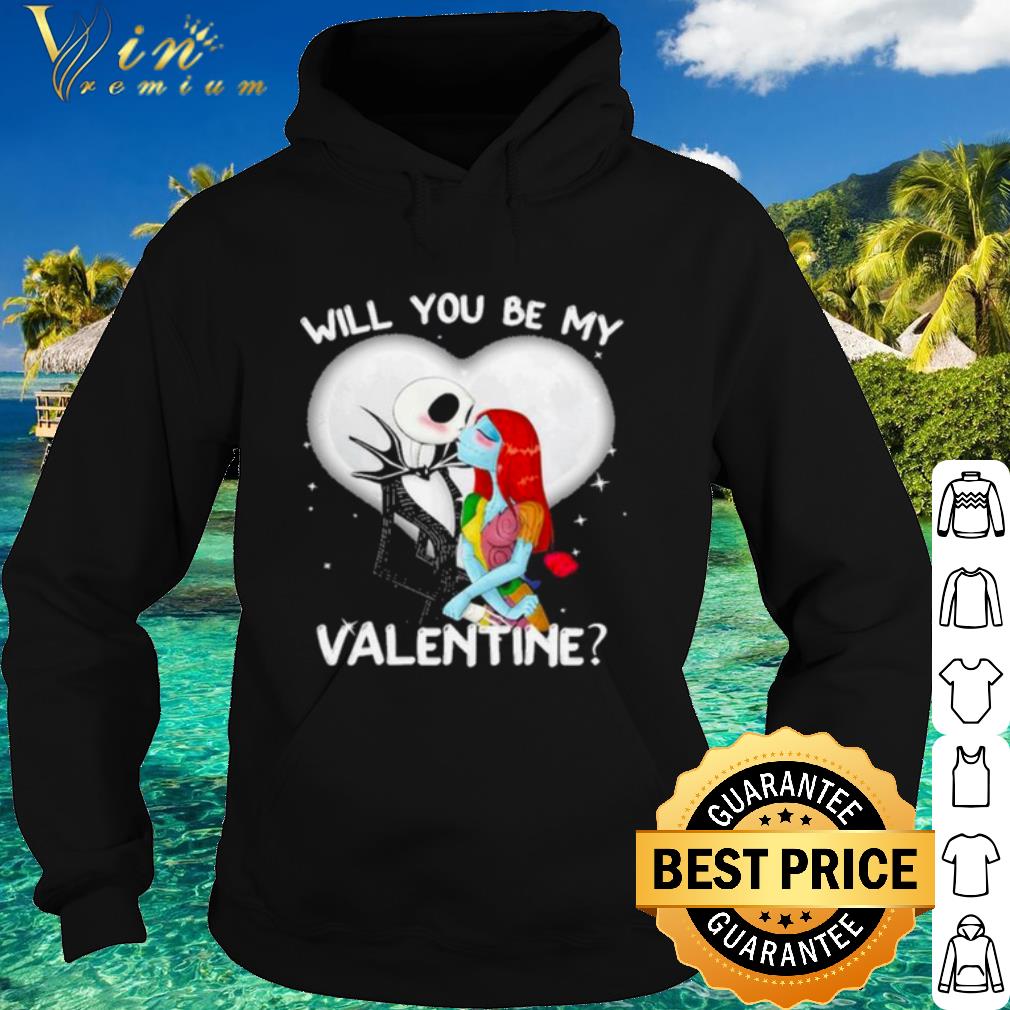 Official Jack Skellington and Sally will you be my Valentine 2021 shirt