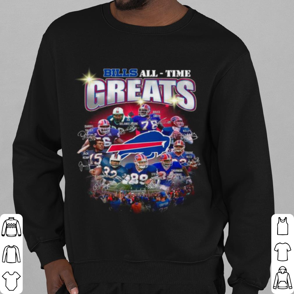 Nice Buffalo Bills All Time Greats Signatures Member shirt