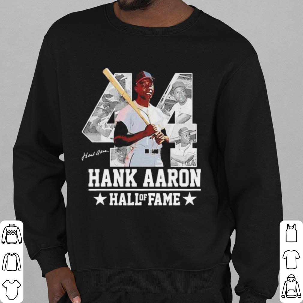 Best Hank Aaron 44 Hall Of Fame Baseball Jersey Hammer Aaron shirt