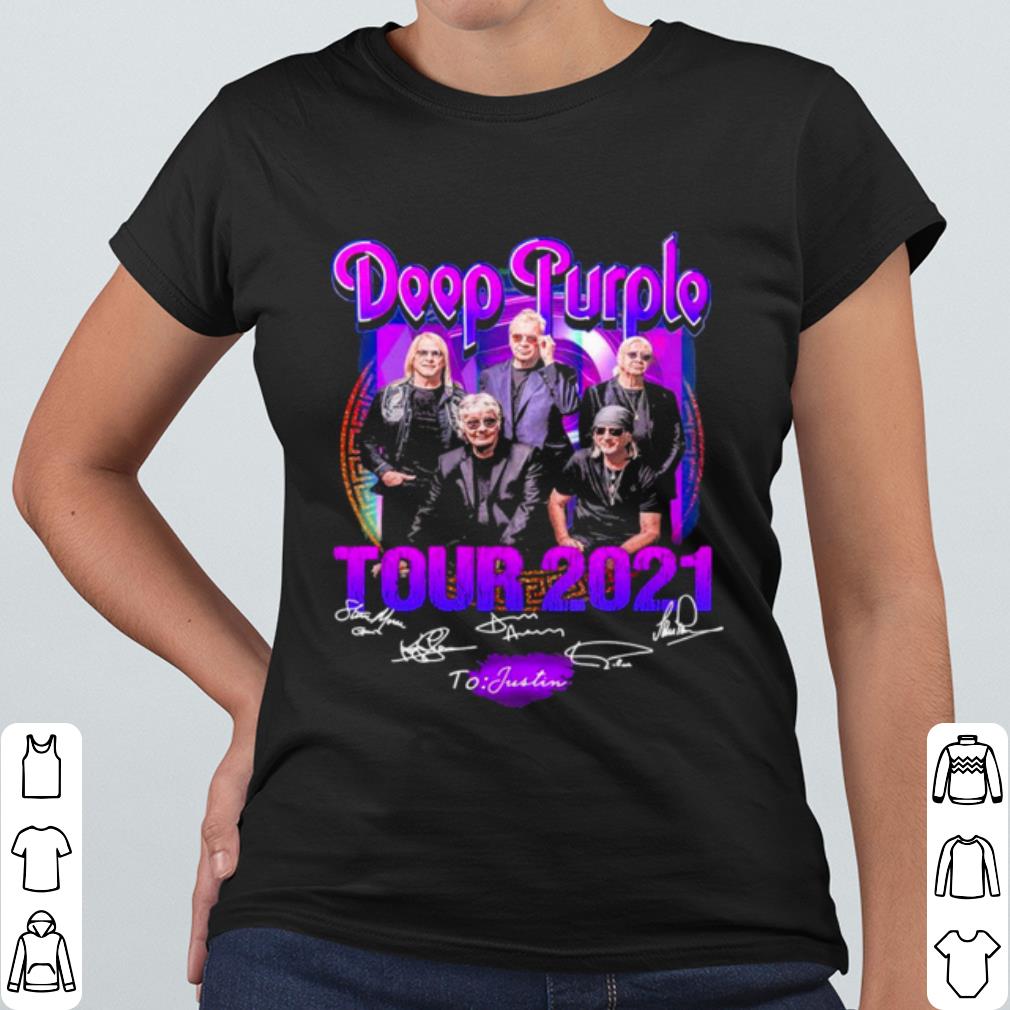 Official Deep Purple Tour 2021 signatures shirt