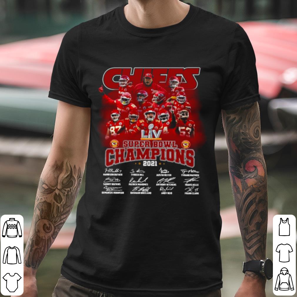 Best Kansas City Chiefs Super Bowl Champions 2021 Signatures shirt 2 Best Kansas City Chiefs Super Bowl Champions 2021 Signatures shirt