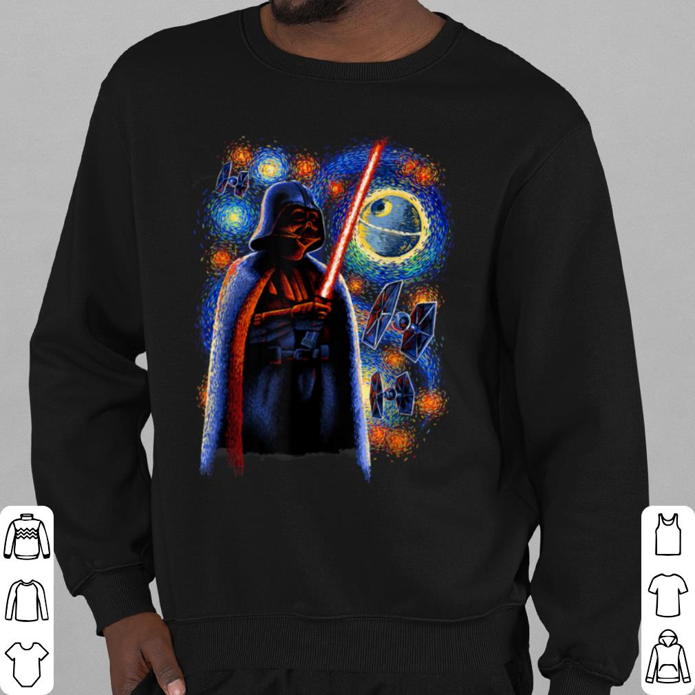 Hot Star Wars Darth Vader Death Starry Night shirt 2 Hot Star Wars Darth Vader Death Starry Night shirt